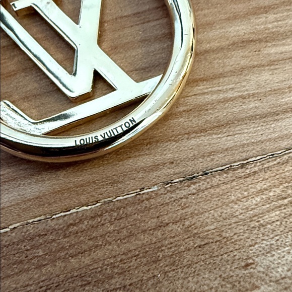 Louis Vuitton Louise Hoop Gold Tone Earrings - Picture 7 of 7